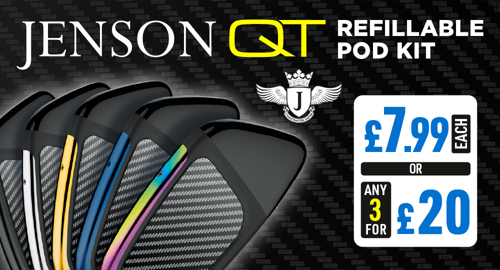 jenson qt refillable pod kit homepage