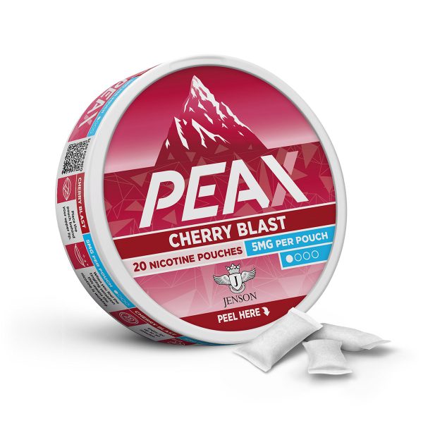 jenson ecig peax nicotine pouches cherry blast 5mg