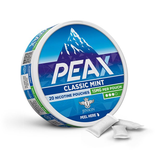 jenson ecig peax nicotine pouches classic mint 15mg