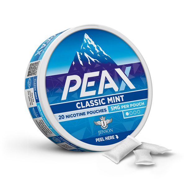 jenson ecig peax nicotine pouches classic mint 5mg