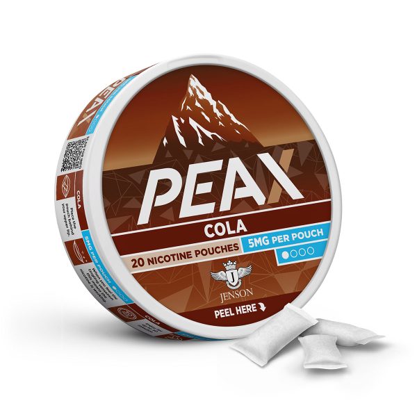 jenson ecig peax nicotine pouches cola 5mg