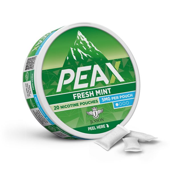 jenson ecig peax nicotine pouches fresh mint 5mg