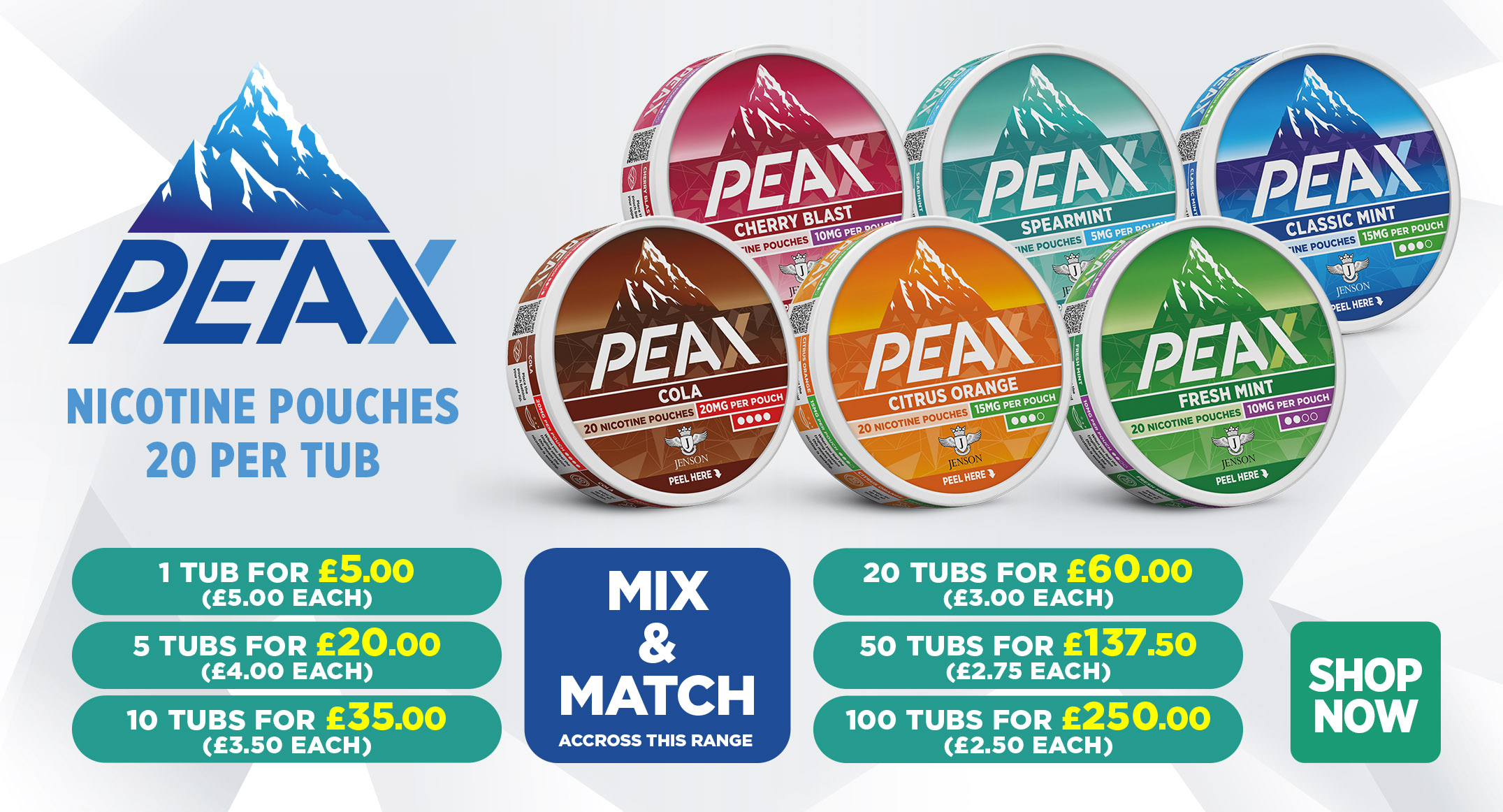Peax Nicotine Pouches Slider