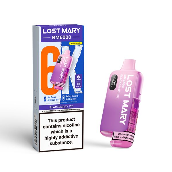 lost mary bm6000 prefilled pod kit blackberry ice