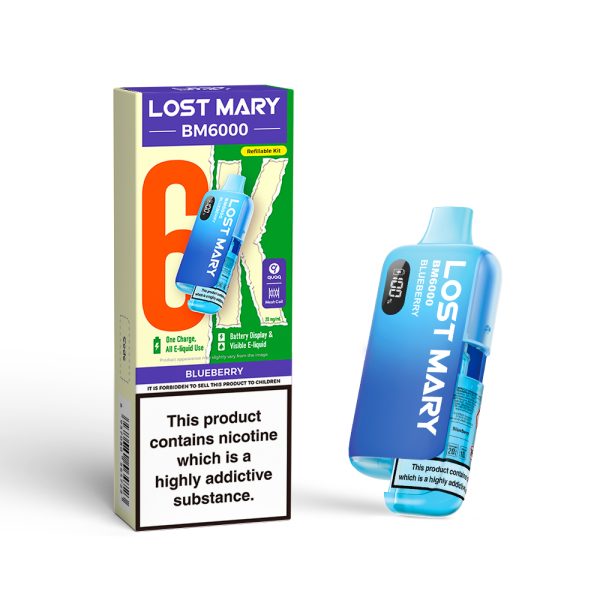 lost mary bm6000 prefilled pod kit blueberry 600x600