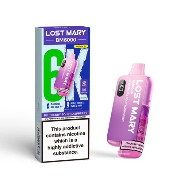 lost mary bm6000 prefilled pod kit blueberry sour raspberry 768x768