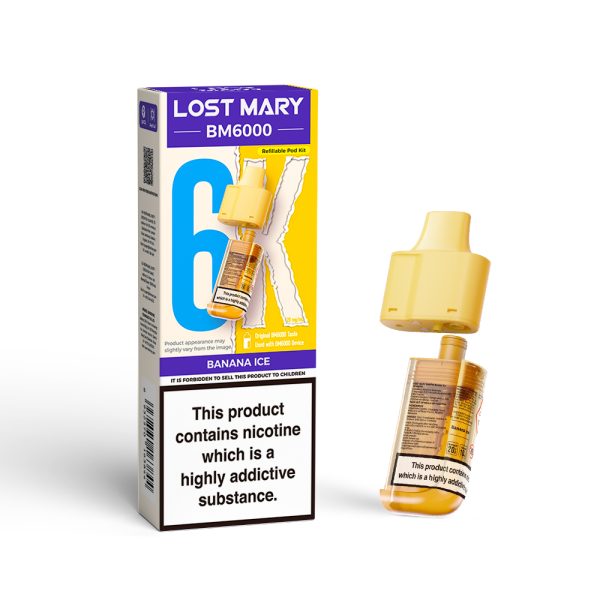 lost mary bm6000 replacement pod banana ice