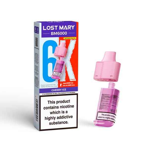 lost mary bm6000 replacement pod cherry ice