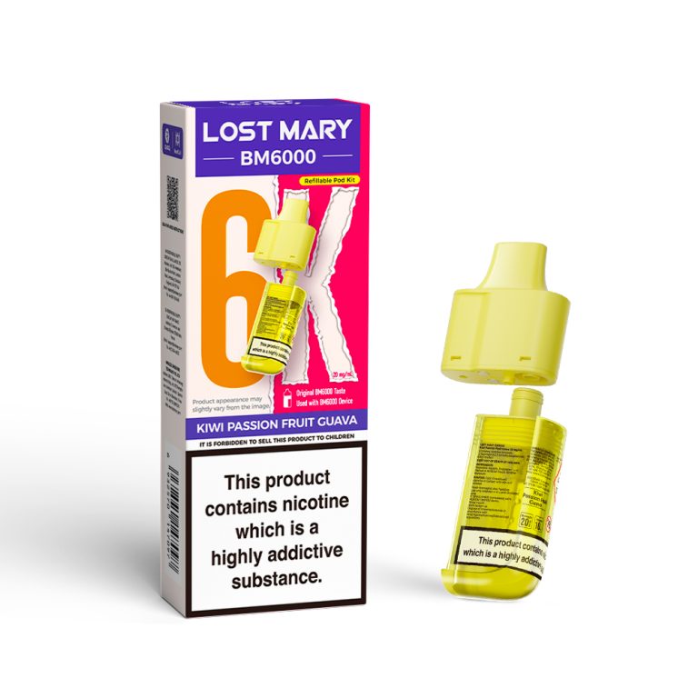 lost mary bm6000 replacement pod kiwi passion fruit guava 768x768 lost mary bm6000 replacement pod kiwi passion fruit guava 768x768
