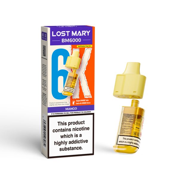 lost mary bm6000 replacement pod mango
