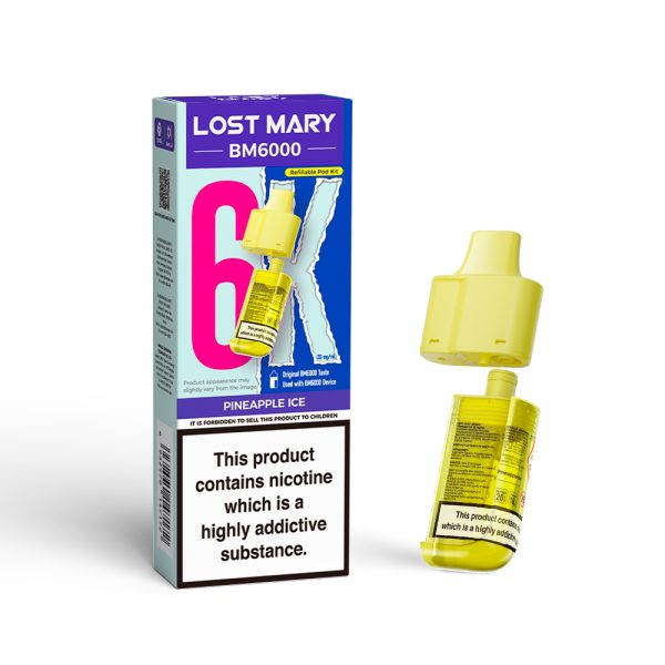 lost mary bm6000 replacement pod pineapple ice