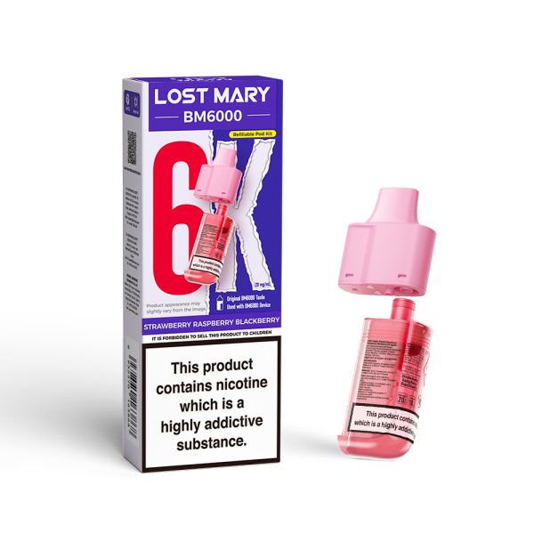 lost mary bm6000 replacement pod strawberry raspberry blackberry