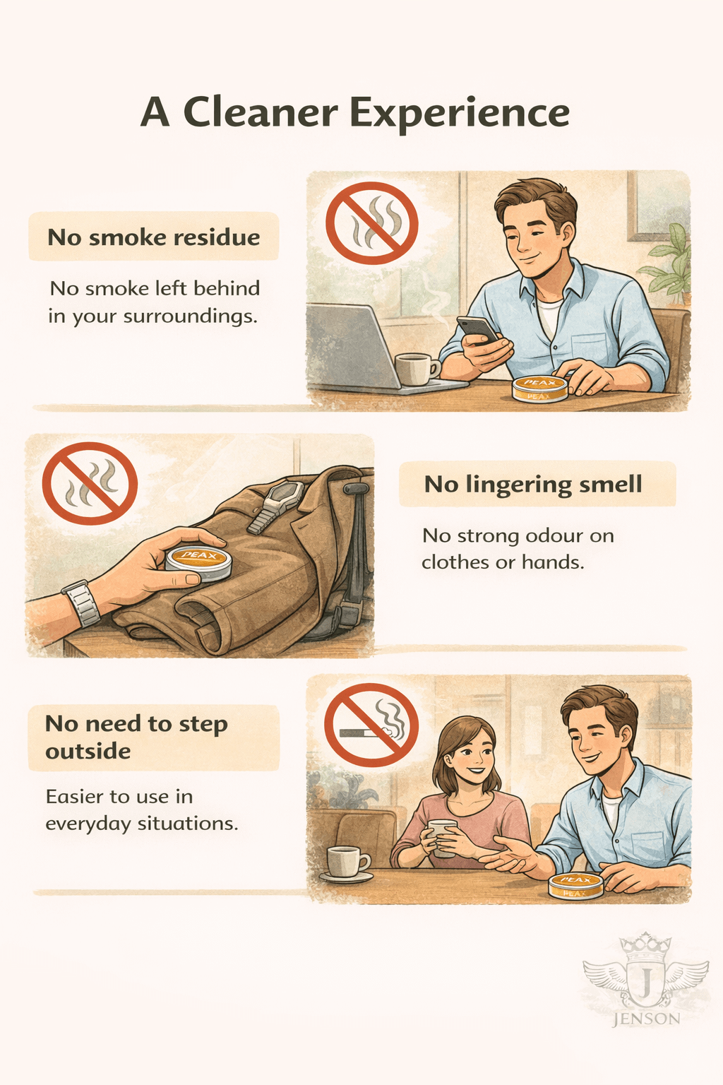 Nicotine pouch is a cleaner experience