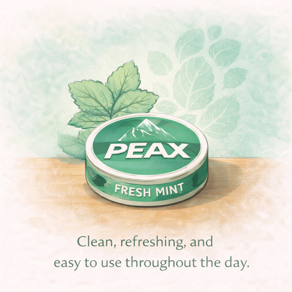 Fresh mint nicotine pouch