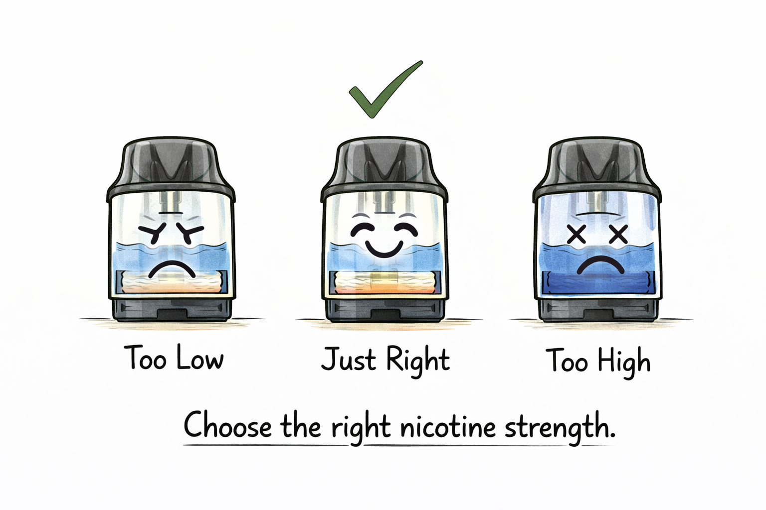 Choose the right nicotine strength