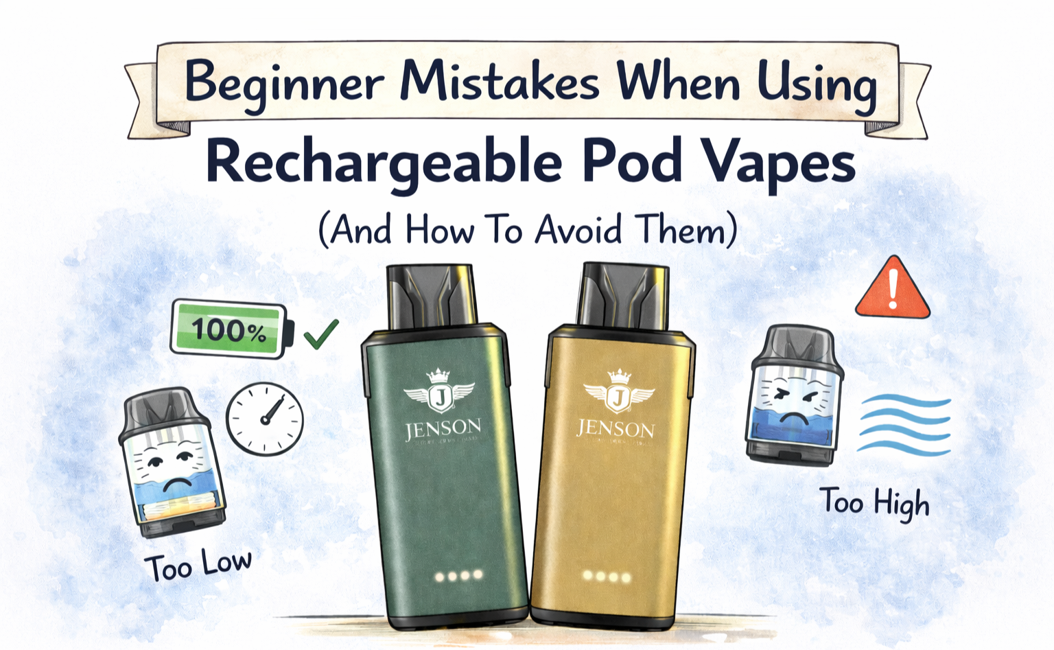 Beginner Mistakes When Using Rechargeable Pod Vapes