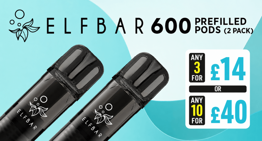 Elf Bar 600 Prefilled Pods homepage buttons