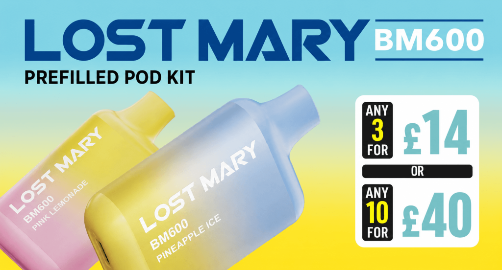Lost Mary BM600 Prefilled Pod Kit homepage button