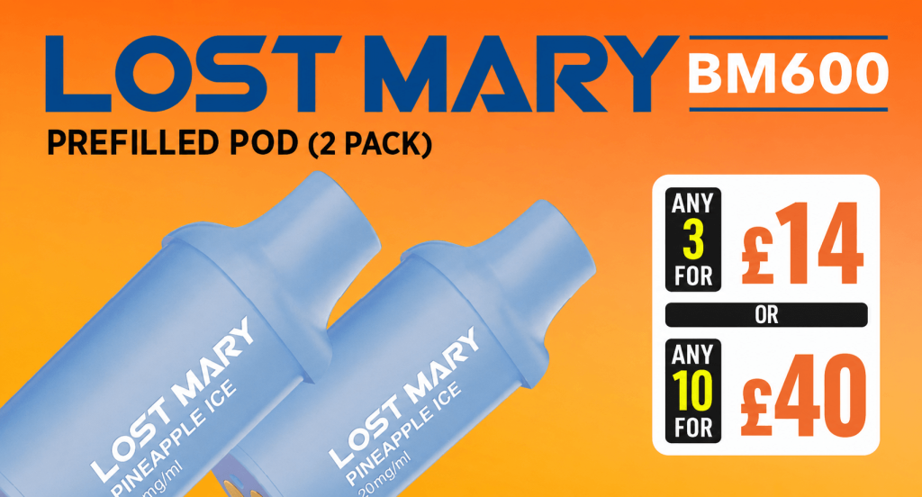 Lost Mary BM600 Prefilled Pod homepage button