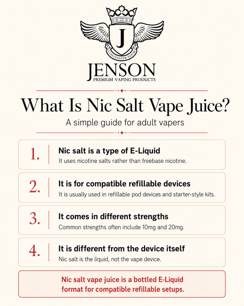 What is Nic Salt Vape Juice